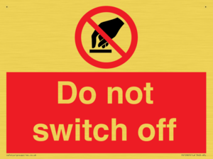 Do not switch off 